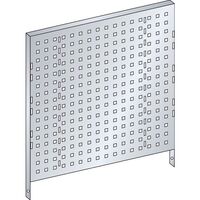 Perforated rear wall for tool trolley