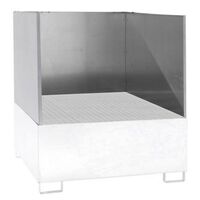 Splash protection wall, 3-sided