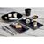 Kristallon Fusion Melamine Footed Mini Stands Black 100mm for Better Experience