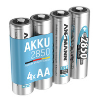 ANSMANN wiederaufladbar Akku Batterie Mignon AA Typ 2850mAh NiMH, 4er Pack