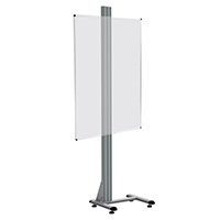 Piètement aluminium double l 1070 x H 2000 mm sur