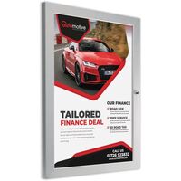 Lockable aluminium poster case for indoors and outdoors, A1