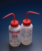 Sicherheitsspritzflaschen DripLok® mit Aufdruck Weithals LDPE | Aufdruck Text: Methanol