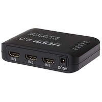 HDMI Switch 5 Ports In 1 Port Out Ultra HD 4K@60Hz with Remote Control