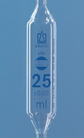 15.0ml Volumetric pipettes USP class AS AR-glass® blue graduation