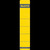 LEITZ Rückenschilder 1643, selbstklebend, für Rückenbreite 52 mm, kurz, gelb