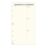 Gyűrűs kalendárium betét SATURNUS L368 bianco napi tervező sárga lapos