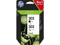 HP 302 Multipack Tinte schwarz + farbig für HP Deskjet 1110, 2130, 3630