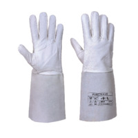 PORTWEST A520GRRL TIG WELDERS GAUNTLET GREY SIZE L