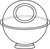 Acrylic Sphere / Display Sphere "Cornus" | 300 mm 125 mm
