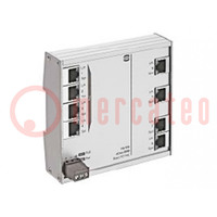 Switch PoE Ethernet; ingérable; Nombre de ports: 8; 9÷60VDC; RJ45