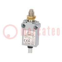 Limit switch; pin plunger Ø8mm and additional fixation; 5A