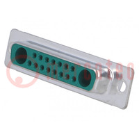 Special D-Sub; PIN: 17(2+15); plug; female; for cable; soldering