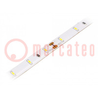 LED szalag; fehér meleg; 3014; 12V; LED/m: 60; 8mm; IP54; 120°; 6W/m