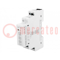 Relay: installation; monostable; DPDT; Ucoil: 24VAC,24VDC; 8A; IP20
