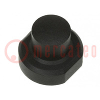 Button; round; black; plastic; MEC1625006,MEC3FTH9