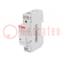 Contactor: 2-pole installation; 20A; 24VAC,24VDC; NC x2; -25÷55°C
