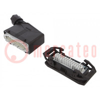 Connector: HDC; male + female; 500V; 16A; PIN: 24; Layout: 24+PE