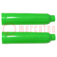 Isolatore; verde; PVC; 107mm; 2pz.
