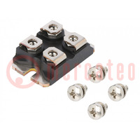 Module: diode; double independent; 600V; If: 100Ax2; ISOTOP; screw