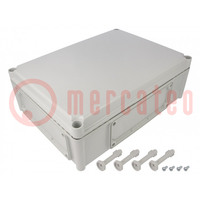 Enclosure: wall mounting; X: 280mm; Y: 380mm; Z: 130mm; EK; grey; IK08