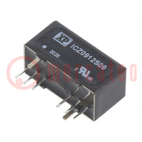 Converter: DC/DC; 9W; Uin: 9÷18V; Uout: 9VDC; Iout: 1A; SIP8; THT; ICZ