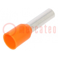 Tip: bootlace ferrule; insulated; copper; 4mm2; 10mm; tinned; 12AWG