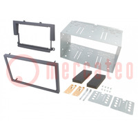 Radio frame; Mitsubishi; 2 DIN; black