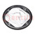 LED lens; round; silicone; transparent; Colour: black; H: 19.25mm