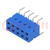 Socket; PCB to PCB; female; Dubox®; 2.54mm; PIN: 10; THT; 2A; blue