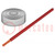 Conduttore; LifY; 1x0,75mm2; filo cordato; Cu; PVC; rosso; -15÷70°C