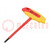Screwdriver; insulated; hex key; HEX 3,5mm; Blade length: 100mm