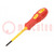 Screwdriver; insulated; Phillips; PH0; Blade length: 60mm