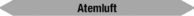 Mini-Rohrmarkierer - Atemluft, Grau, 0.8 x 10 cm, Polyesterfolie, Selbstklebend