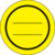 Rollen-Etiketten - Fluoreszierend-Gelb, 2.5 cm, Papier, Selbstklebend, Rund