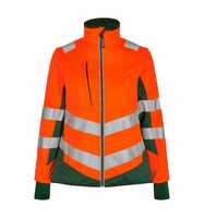 ENGEL Warnschutz Softshelljacke Safety Damen 1156-237 Gr. XS orange/grün