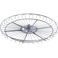 Produktbild zu VS COR Wheel Pro sarokszekrény vasalat, ø 720 mm, KB 800, ezüstszínű RAL 9006