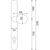 Skizze zu Gombos hosszú pajzs kívülre, kerek RR 7504, PZ 92 mm, nemesacél