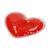 Detailansicht cooling/heating pad "Bead", heart, red