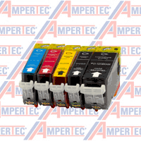 5 Ampertec Tinten ersetzt PGI-520 + CLI-521 BK C M Y 4-farbig