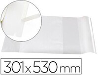 Forra libros PVC nº30 ajustable adhesivo (301x530 mm / 130 mc) de Liderpapel -25 unidades