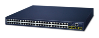 PLANET SFP L2/L4 /SNMP Gigabit Ethernet Switch 48-Port 10/100/1000Base-T + 4-Port 100/1000MBPS, IPv4/IPv6