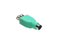 Alcasa USB-PS2 Kabeladapter USB A PS/2 Grün, Metallisch