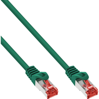 InLine Patch Cable S/FTP PiMF Cat.6 250MHz PVC copper green 15m