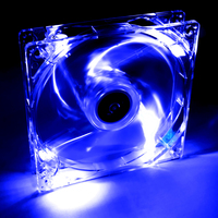 Akyga System fan 12 cm LED blue AW-12A-BL Molex 120x120 mm Obudowa komputera Wentylator Przezroczysty 1 szt.