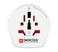 Skross 1.500213-E adapter wtyczek zasilających Typu F Biały