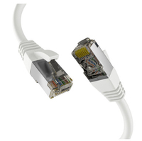 M-Cab EC020200310 câble de réseau Blanc 0,25 m Cat8.1 S/FTP (S-STP)