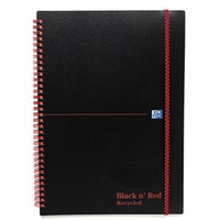 Hamelin 100080221 writing notebook A5 140 sheets Black, Red