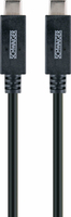 Schwaiger LK 101 C USB-kabel 1 m USB 3.2 Gen 2 (3.1 Gen 2) USB C Zwart
