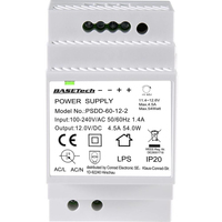 BASETech PSDD-60-12-2 power supply transformer White